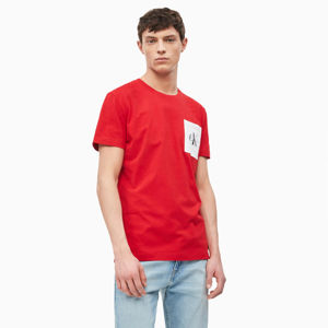 Calvin Klein pánské červené tričko Pocket